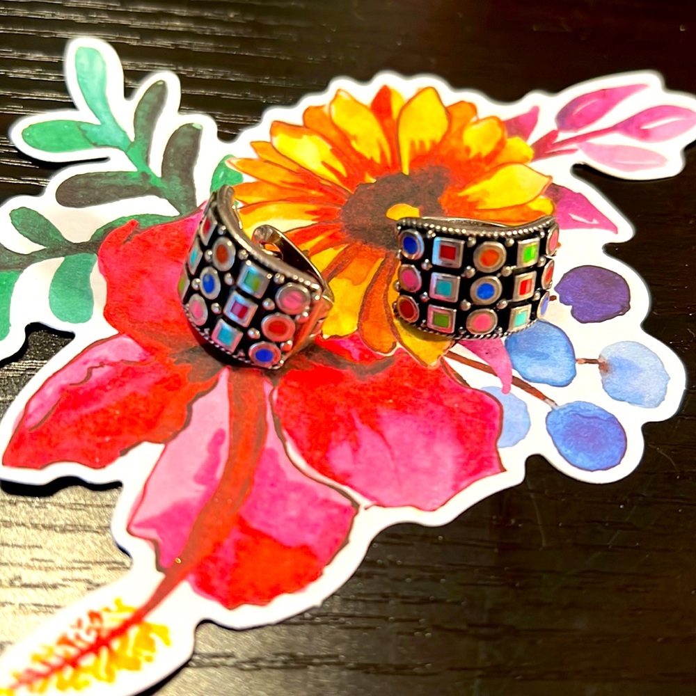 Sterling silver post earrings